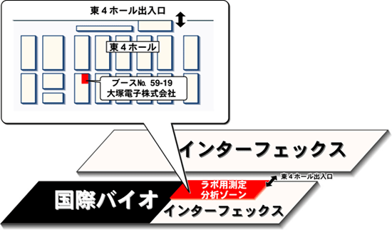 出展ブース図「東4ホール 59-19」