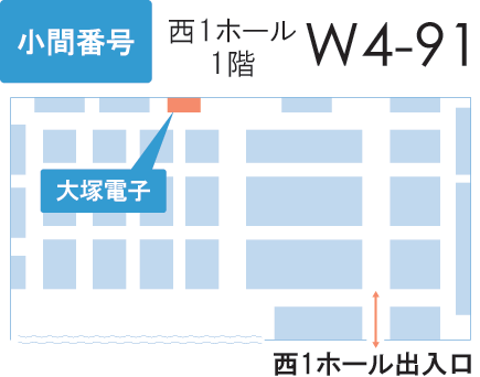 出展ブース　W4-91(西1ホール)