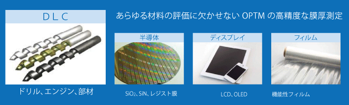 あらゆる材料の評価に欠かせないOPTMの高精度な膜厚測定