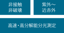 非接触非破壊・紫外～近赤外・高速・高分解能分光測定