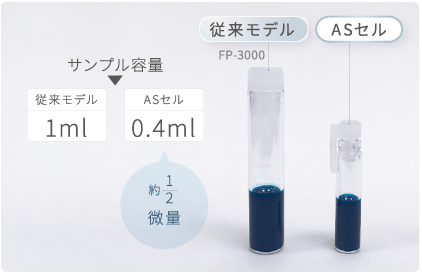 有機溶媒対応ガラスディスポーザブルセル（ASセル）