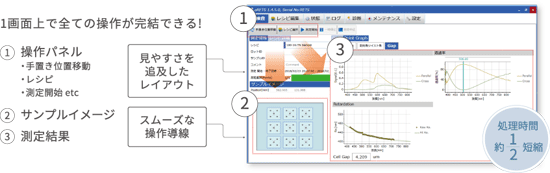 かんたんソフトウェア　1画面上で全ての操作が完結できる！